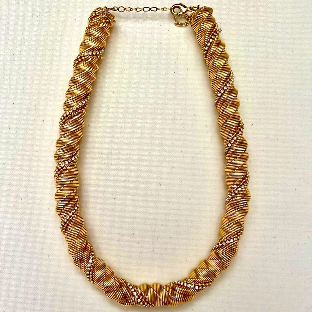 Vintage Estate Gold Twisted Necklace​